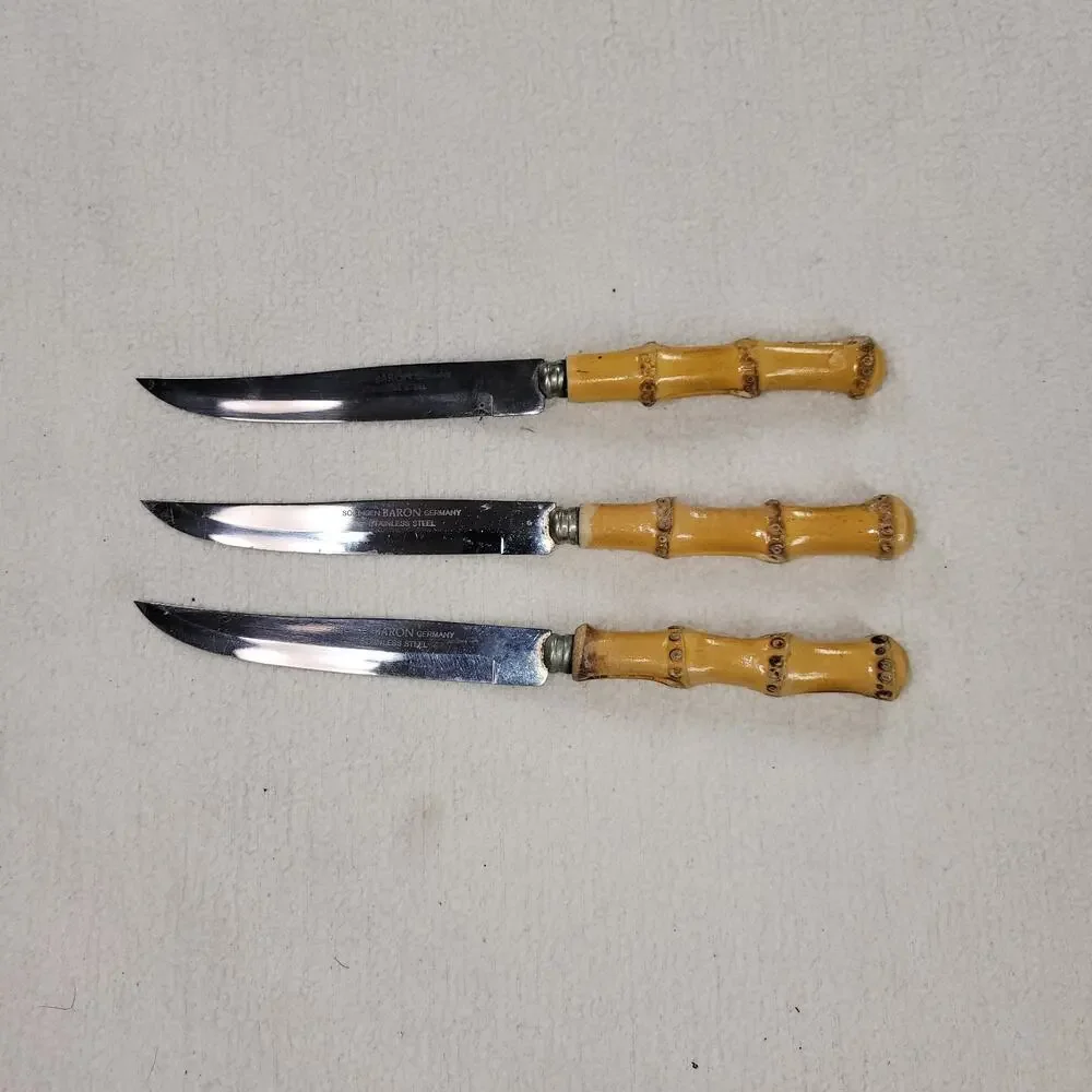 Vtg German Soligen Baron Knives MCM Home Kitchen Cooking Utensils Chef Cooks